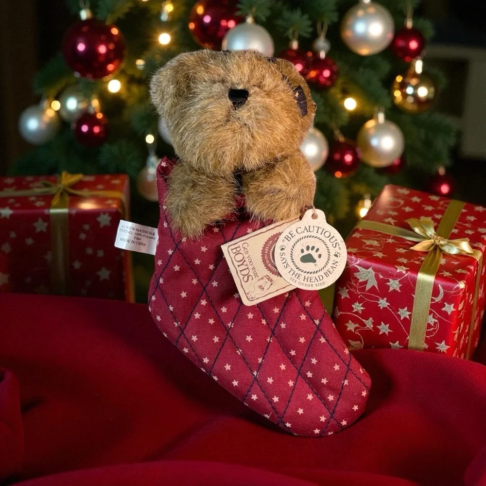 Vintage Boyds Bears The Archive Collection Plush Christmas Ornaments Set of 3